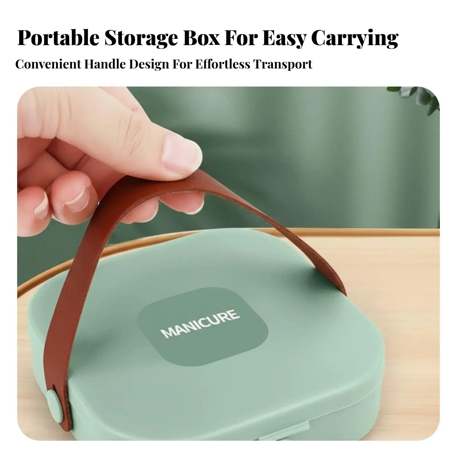 Durable Manicure Clipper Set High Carbon Steel Nail Snippers for Home Use Travel Kit with Anti Mess Design and Storage Box