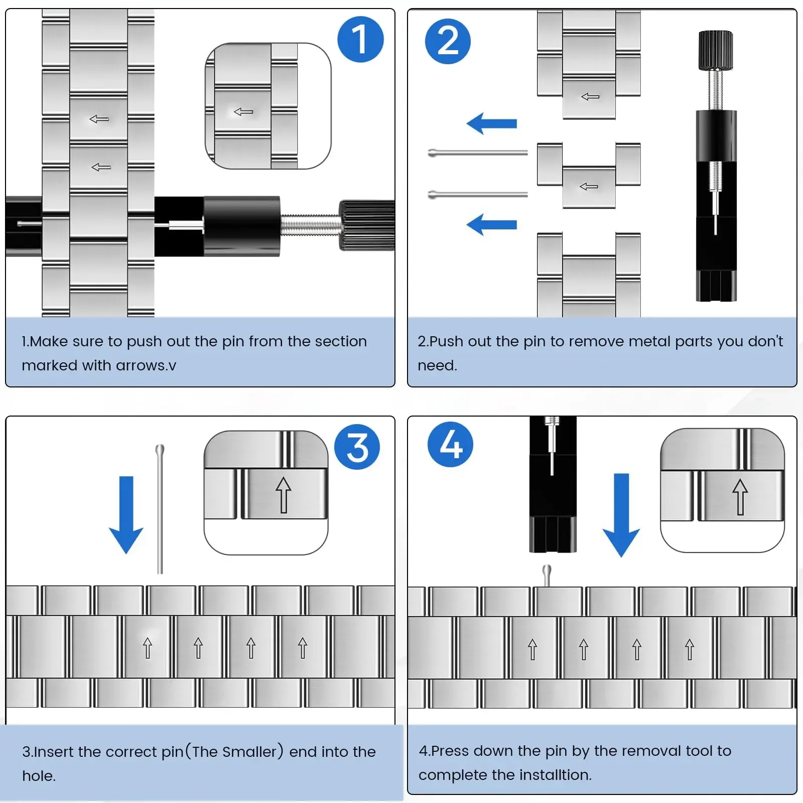 حزام من الفولاذ المقاوم للصدأ لساعة سامسونج جالاكسي Watch8 الكلاسيكية 46 مللي متر سوار ساعة معصم معدني Correa Galaxy Watch 8 40 مللي متر 44 مللي متر