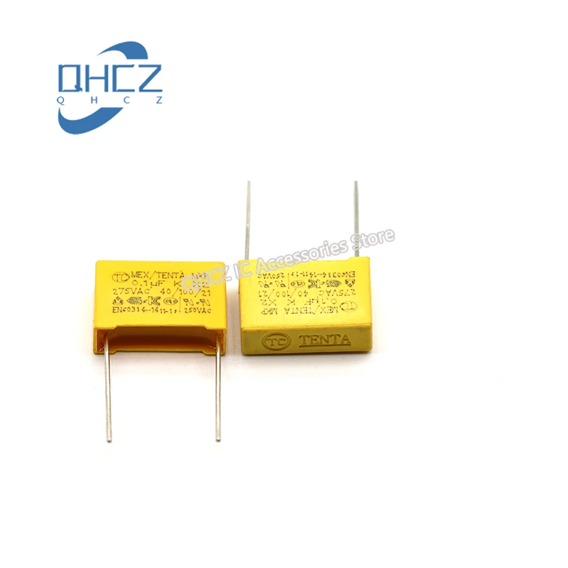 50PCS Safety capacitor P=15mm| 275V104K X2 100nF 0.1UF 275VAV TC New and Original In Stock