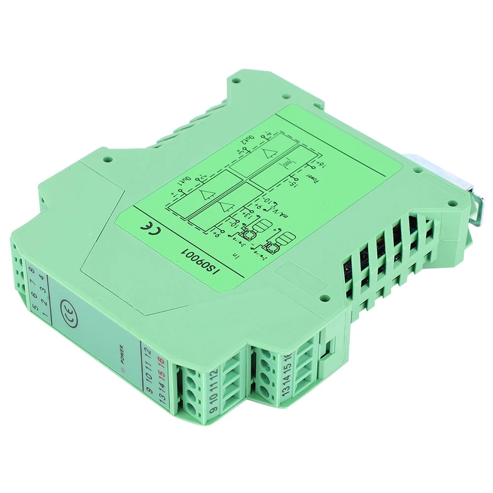 DC Signal Isolator 4~20mA Module Signal Isolator Transmitter Conditioner1 in 2 out 0~10V