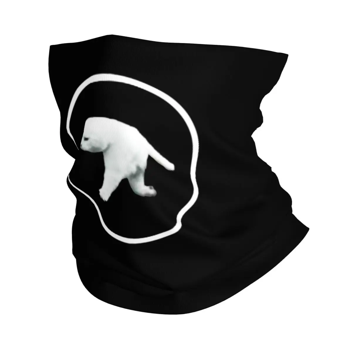 Custom Aphex Twin Neck Gaiter Men Women Windproof Winter Bandana Scarf for Ski