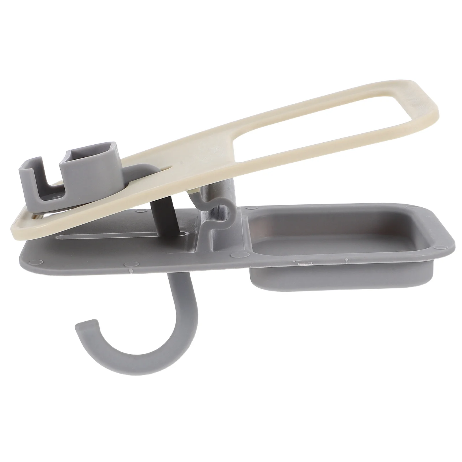 

1Set Multi-Function Desk Clamp Organizer Creative Plastic Holder Schoolbag Umbrella Handbag Hook Desk Side Anti-Spill Cup Rack