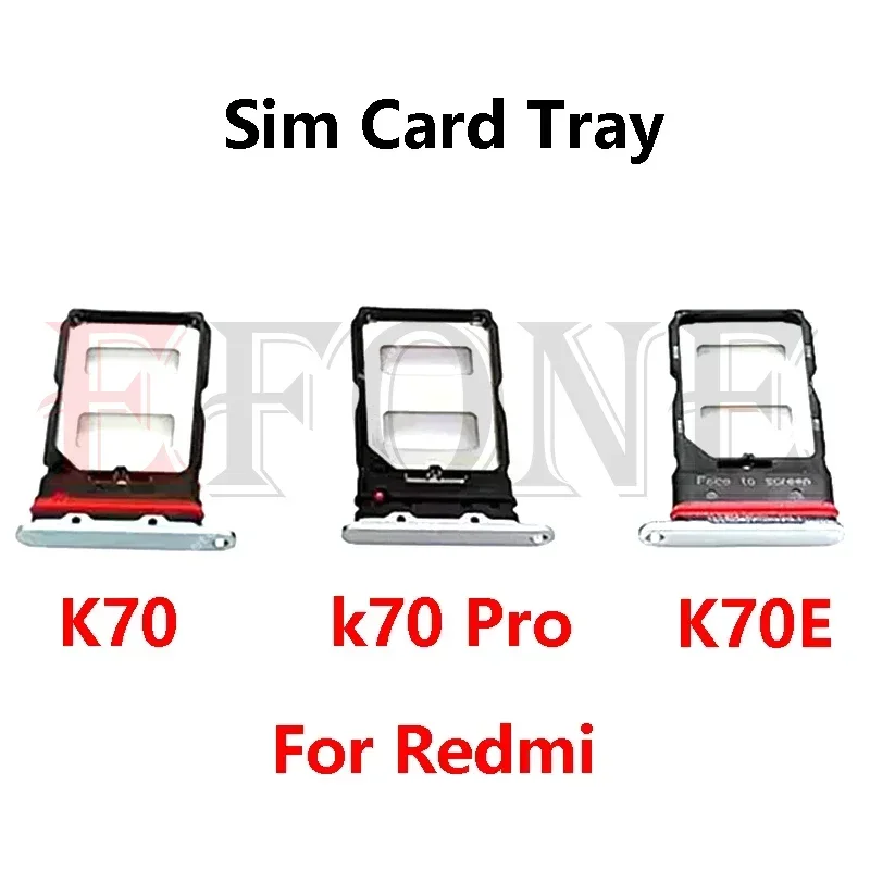 Sim مايكرو Sd بطاقة حامل صينية مأخذ توصيل محول ل Xiaomi Redmi 14C K50 K60 K60E K70 K70E Pro Ultra Gaming #5