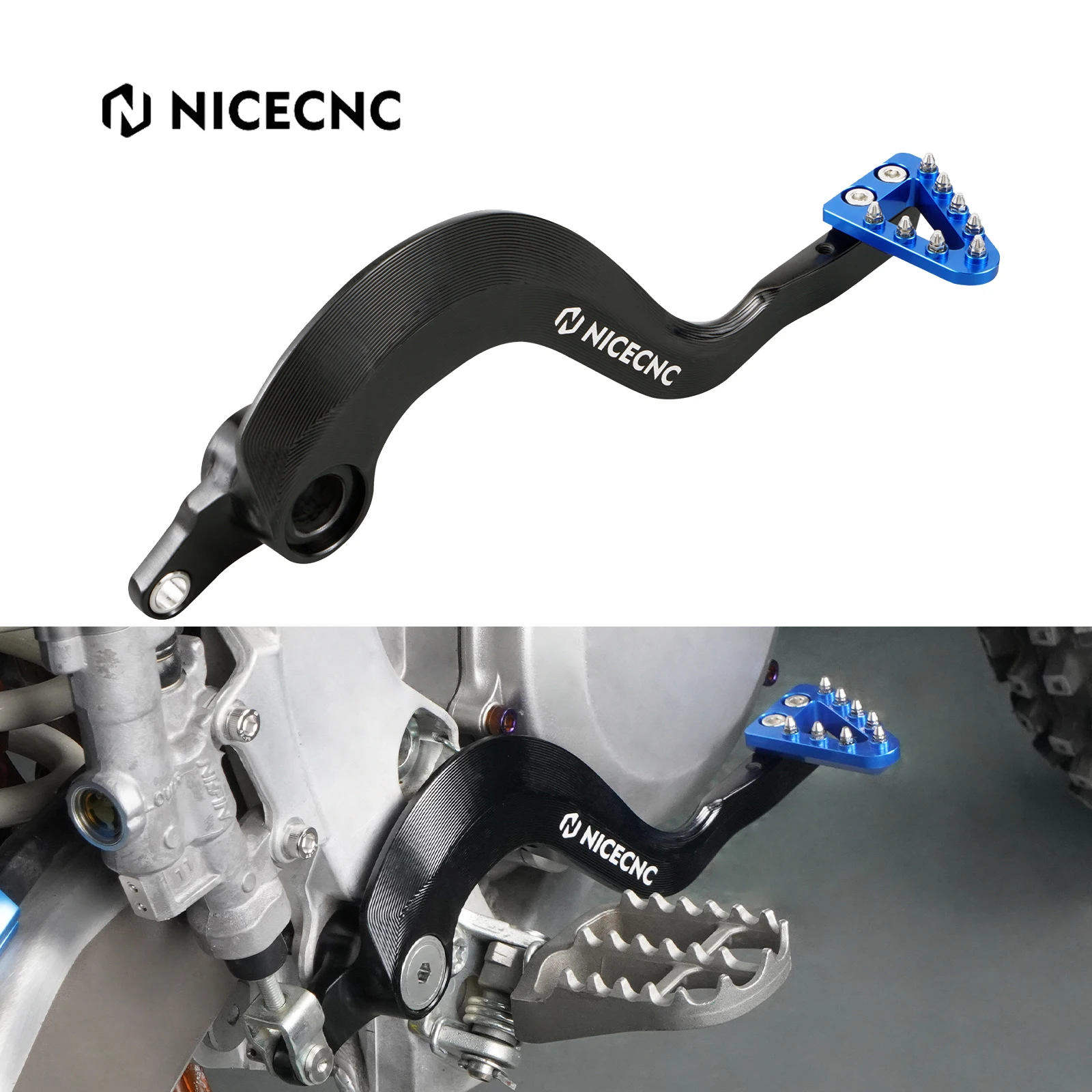 

NICECNC For Yamaha YZ125 YZ250 2005-2024 YZ125X YZ250X 2016-2023 YZ 125 YZ 250 YZ 125X 250X Adjustable Forged Brake Pedal Lever