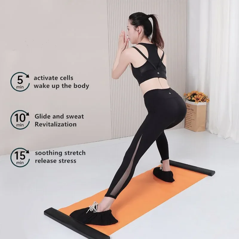 Portable Speed Skating Balance Slider Mat Yoga Crawl Home Body Sculpture Roller Running Hockey Leg Core Fitness Training Board