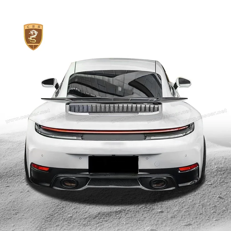 Dry Carbon Aero Kit for 911 992.2 OEM Body Kit Front Lip Bumper Trims Rear Diffuser Bodykit Car Styling 6
