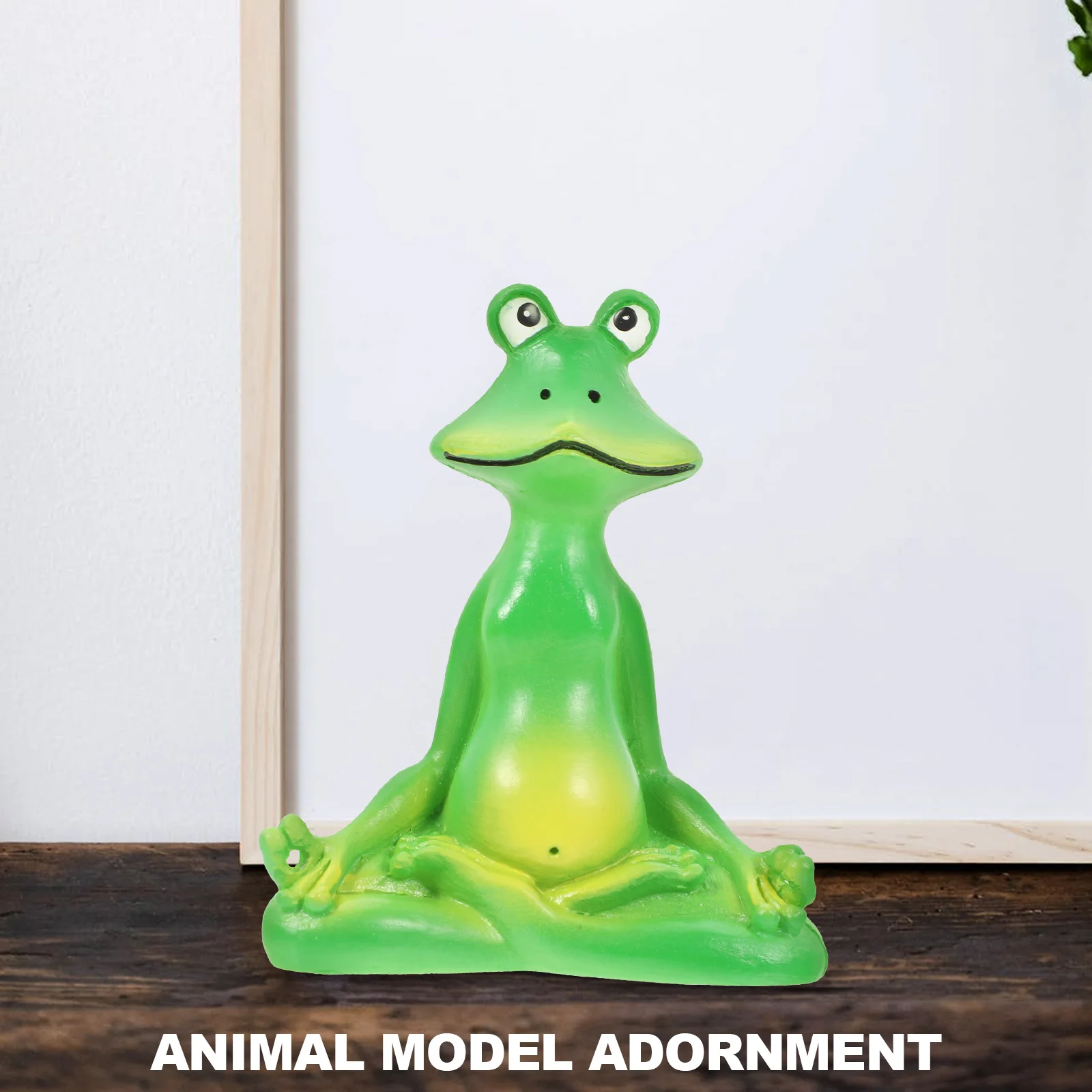 

Yoga Frog Decoration Resin Craft Bright Color Garden Statue Outdoor Home Office Desk Decor Cartoon Animal Landscape