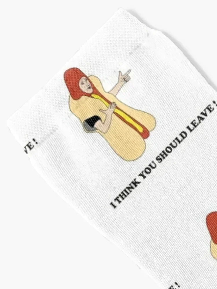 Hot Dog Car Crash I think you should leave Tim Robinson Socks Crossfit loose Toe sports Male Socks Women's