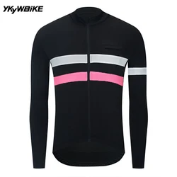 YKYWBIKE WINTER CYCLING  JACKET Thermal Fleece Men  Long Sleeve Cycling Coat Bike  Clothing  Bicycle Clothes 사이클링 겨울 재킷