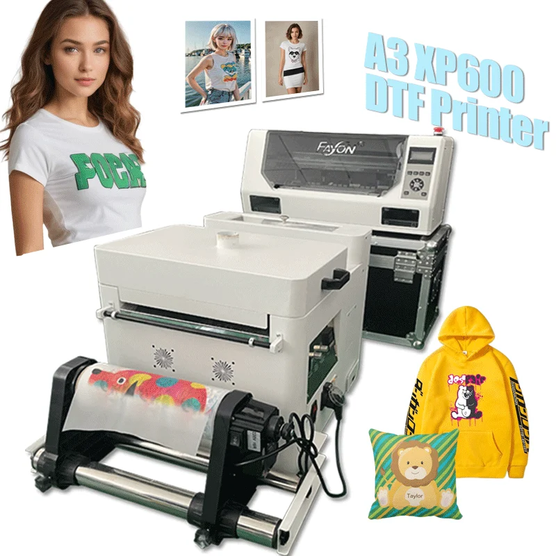 

330 DTF Double XP600 i1600 Printhead Mini T-shirt Transfer Fayon A3 Dual Printhead