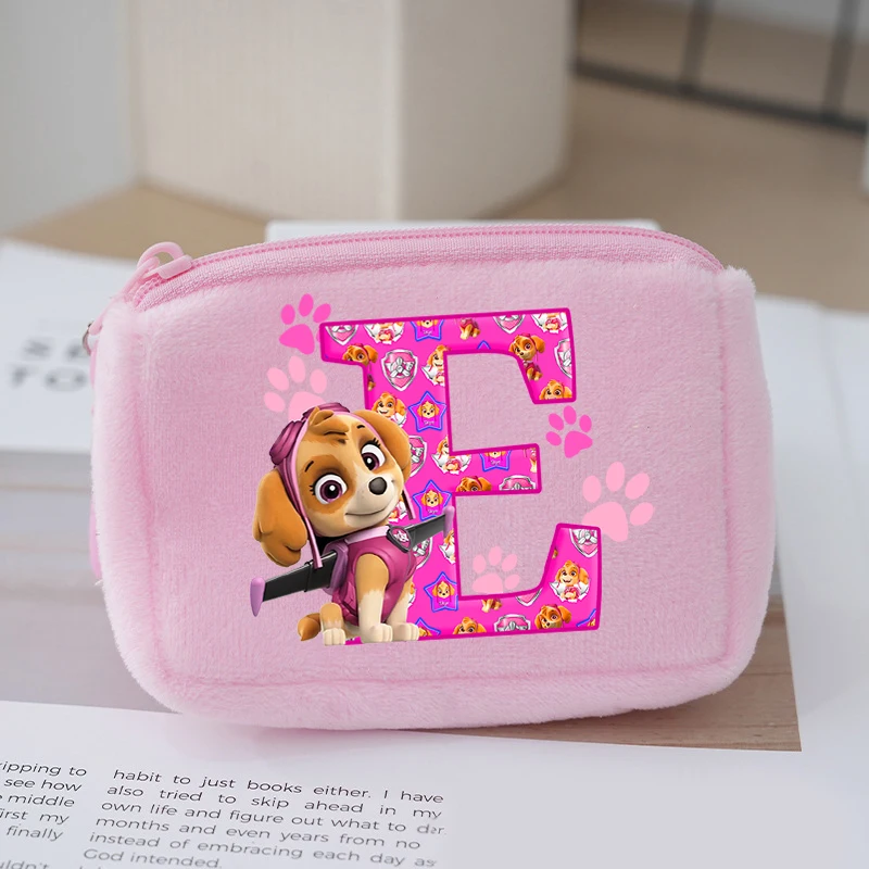 Paw Patrol porte-monnaie pour enfants Anime dessin animé mignon sac d'argent garçons filles clé carte stockage Mini pochette Portable pochette cadeaux