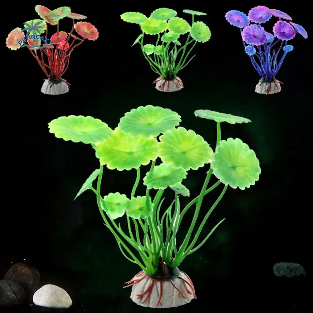 

10cm Simulation Aquatic Plants Red/Green/Purple Simulation Artificial Water Plant Plastic Fake Underwater Plant Fish Tank Decor