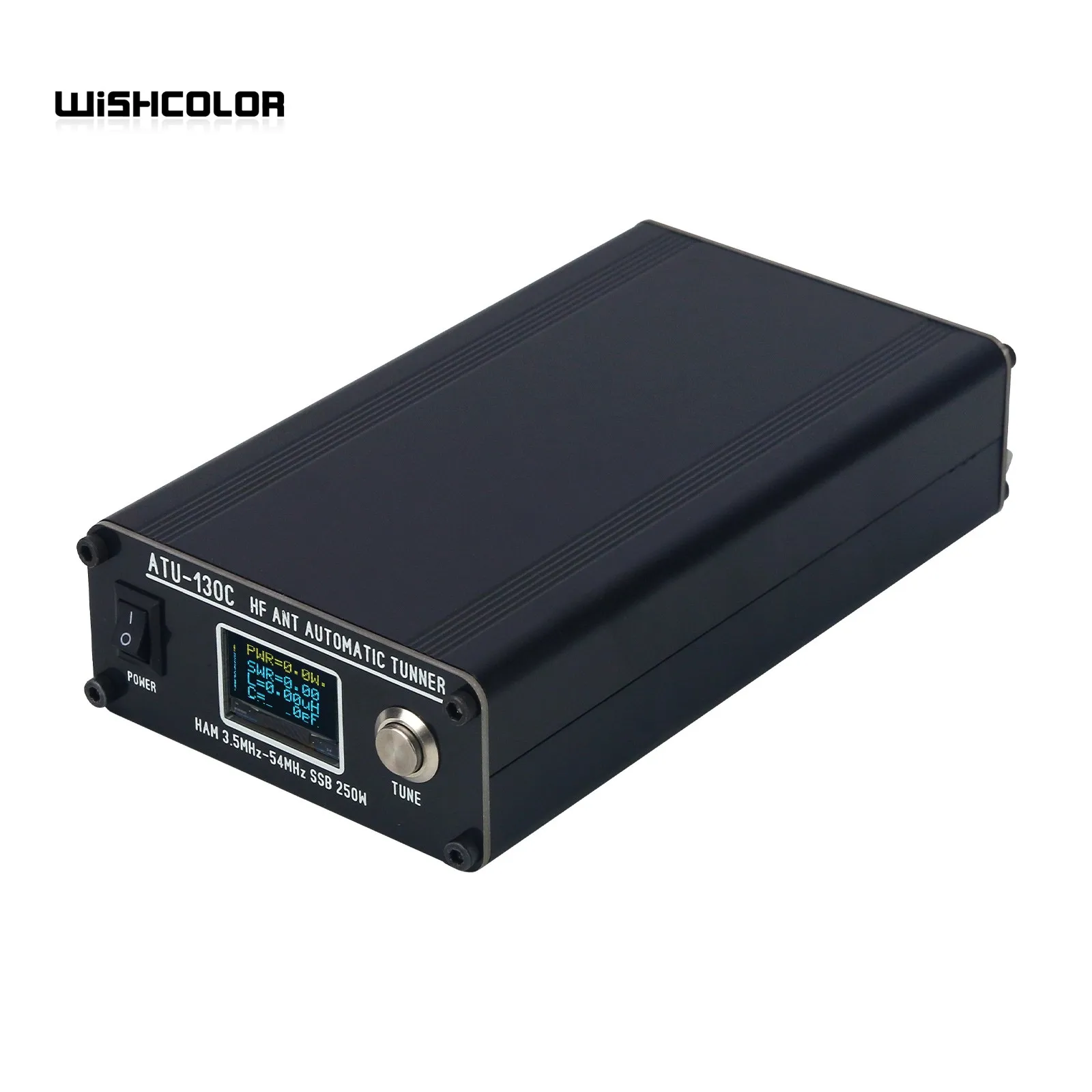 HamGeek ATU-130C Sintonizzatore automatico per antenna HF da 250 W 3,5 MHz-54 MHz Supporta AM FM CW SSB per radio amatoriale