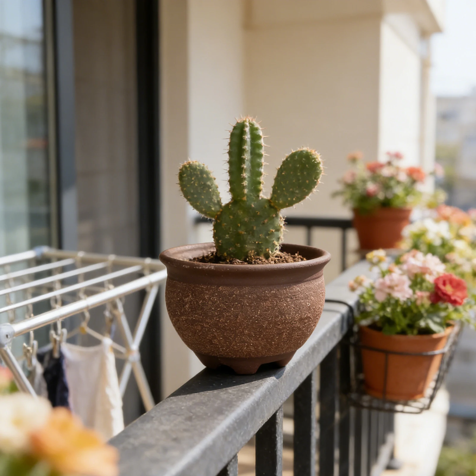 Breathable Ceramic Pot with Drainage for Succulents Planting Porous Ceramic Vase Office Desk Decoration