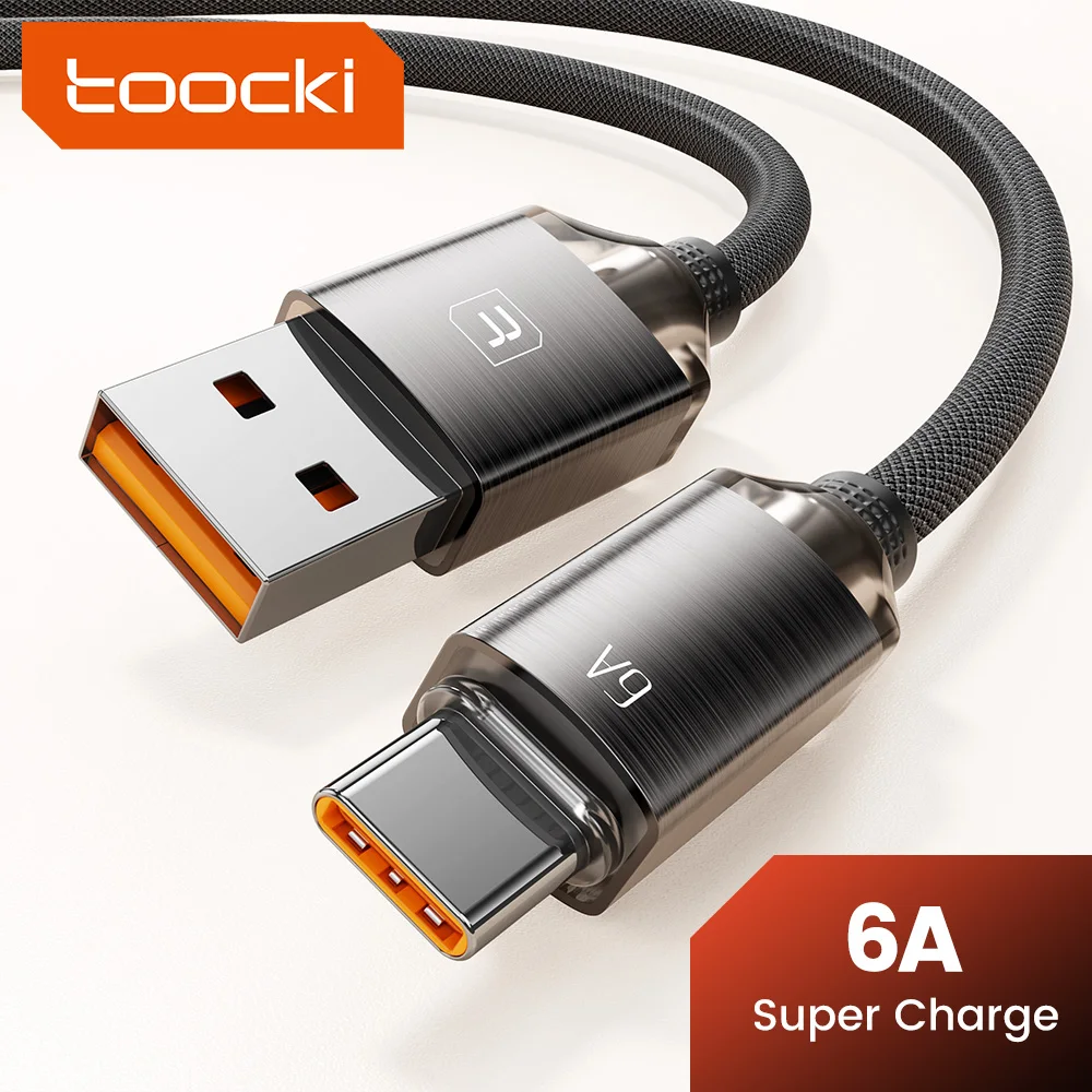 6A Type C Cable Super Fast Charger Cord Quick Charge USB C Cables Phone Charger For Samsung Xiaomi Huawei Oneplus POCO OPPO