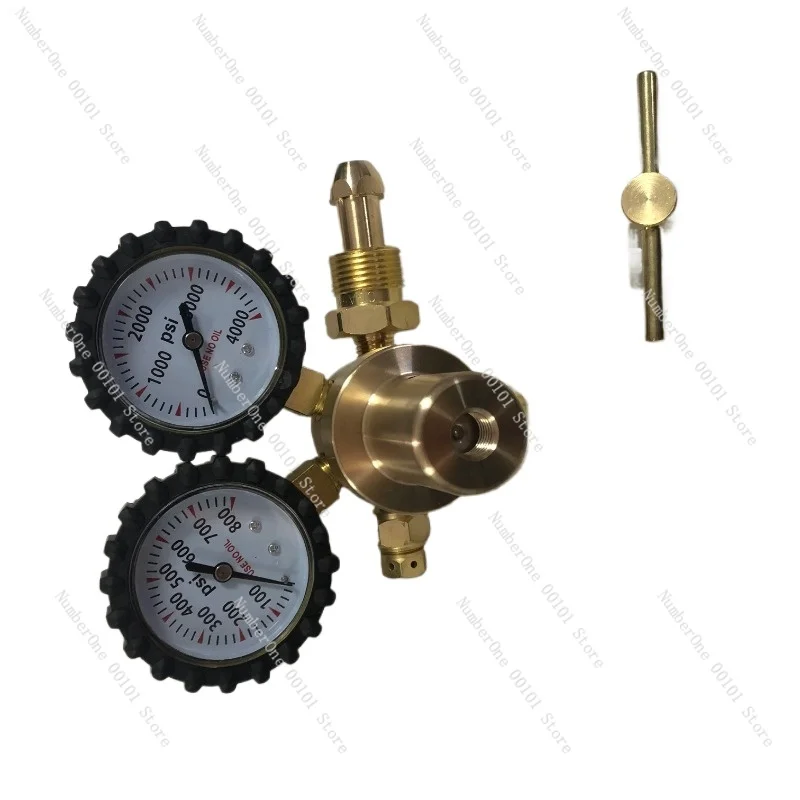 Nitrogen Pressure Reducer Inlet Thread CGA580 Brass Nitrogen High-pressure Pressure Regulator