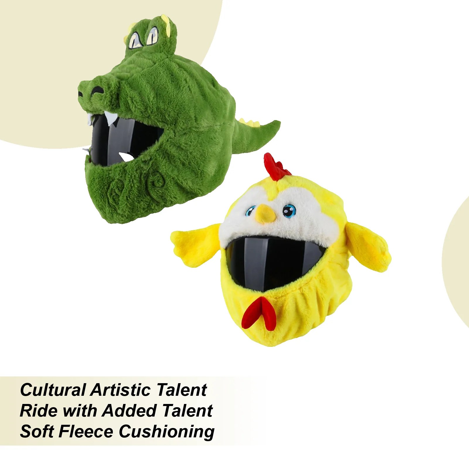 

Funny Helmet Decoration Cute Motorcycle Helmet Protective Cover Riding Accessories for Friends Youth Women Husband Teens Family