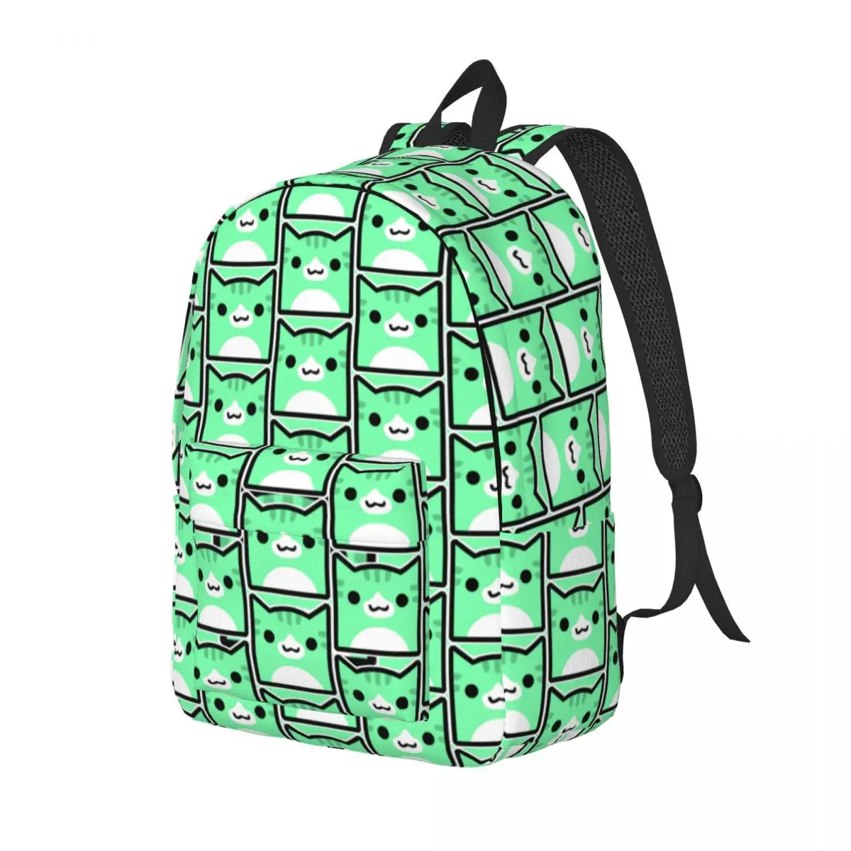 Juniper Geometry Cube Gaming Dash Backpack Elementary High College School Student Icon Cat Bookbag Teens Daypack Gift