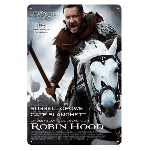 Russell Crowe Movie Metal Poster Tin Sign 20x30cm Plaque-aluminum