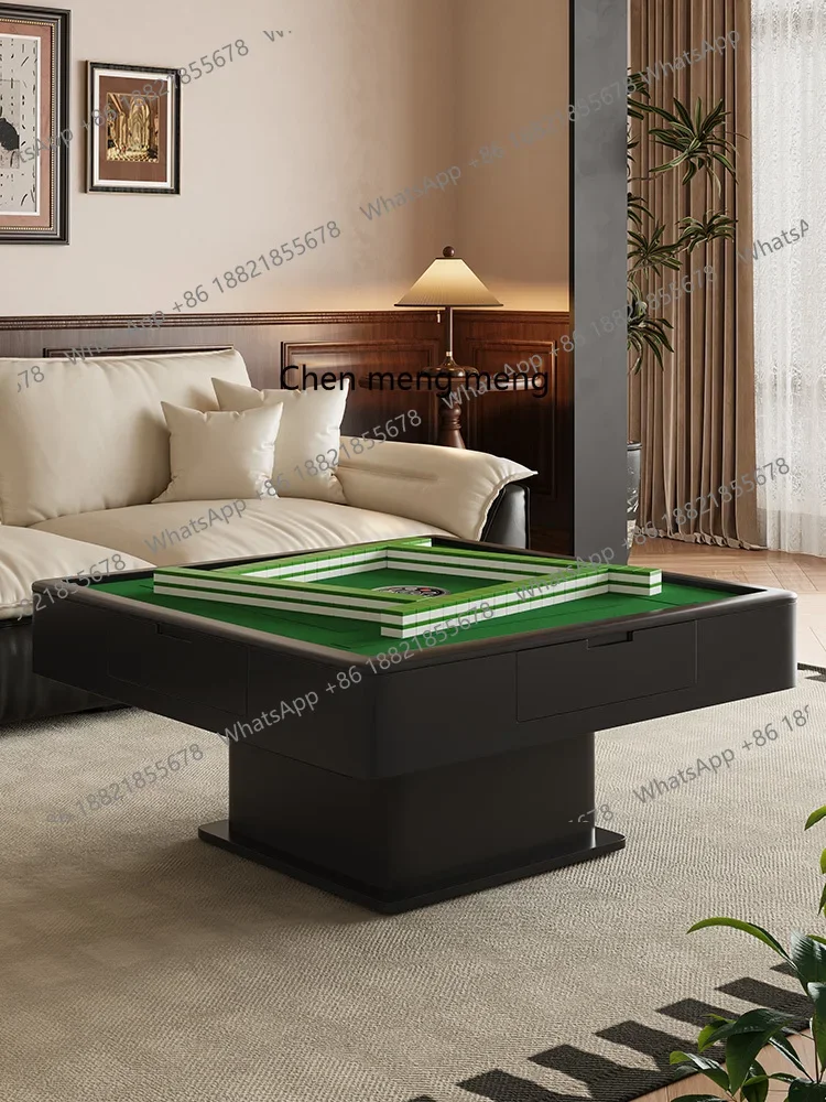 Lifting mahjong table medium and ancient style dining table, light luxury multi-functional household automatic mahjong machine
