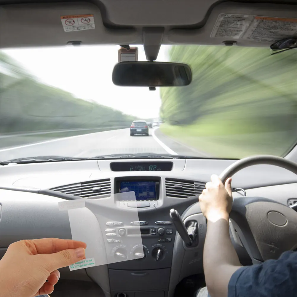 10 pegatinas para coche, etc., adhesivo estático para cámara de salpicadero, protector de pantalla para vehículo, accesorio interior de coche, pegatina para parabrisas