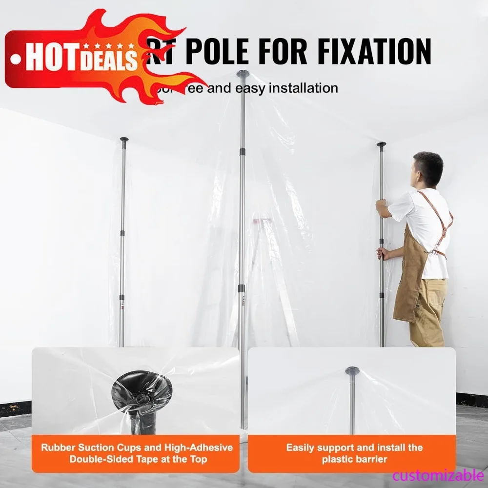 

Бестселлер 12-футовые телескопические пылезащитные столбы с пластиковой пленкой для рисования и декоративных проектов