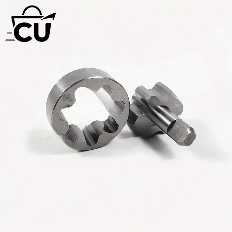 Oil Pump Shaft & 16mm Rotor Set Compatible with 420837543 420956675 Watercraft Repair Parts