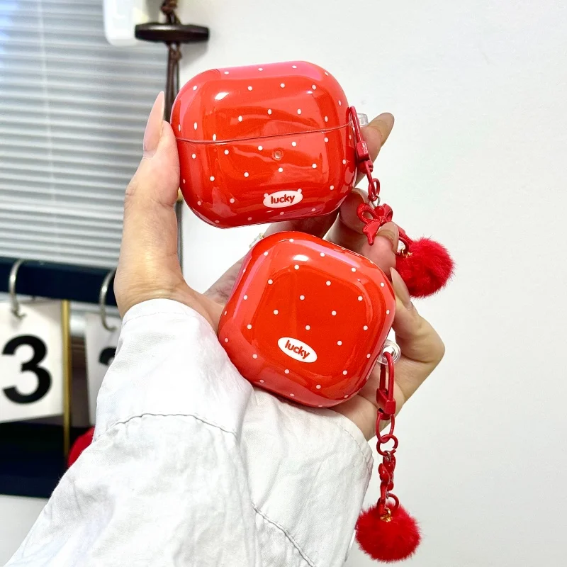 capa-de-silicone-para-fones-de-ouvido-com-estampa-de-bolinhas-vermelhas-coreanas-para-samsung-galaxy-buds-3-pro-2-2pro-3-fe-live-core