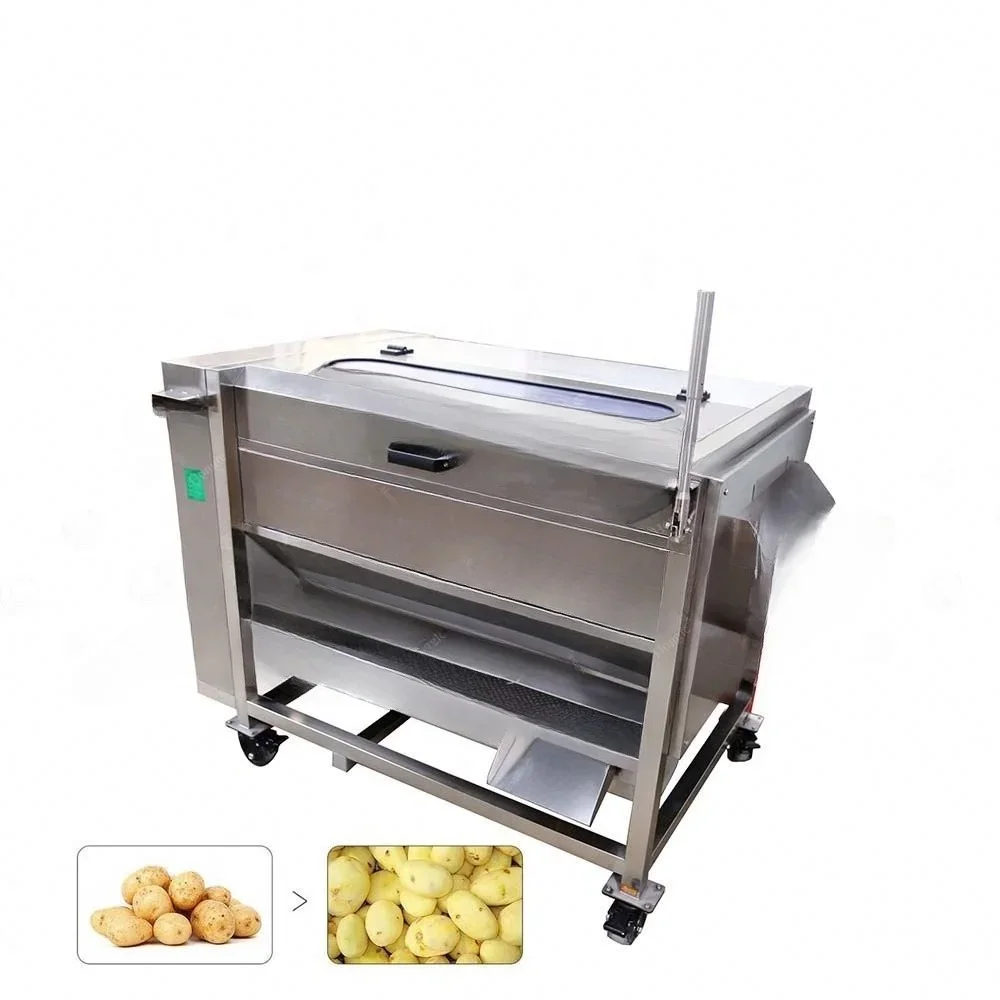 Jujube Brush Washing Machine Fruit And Vegetable Brush Cleaning And Peeling Machine