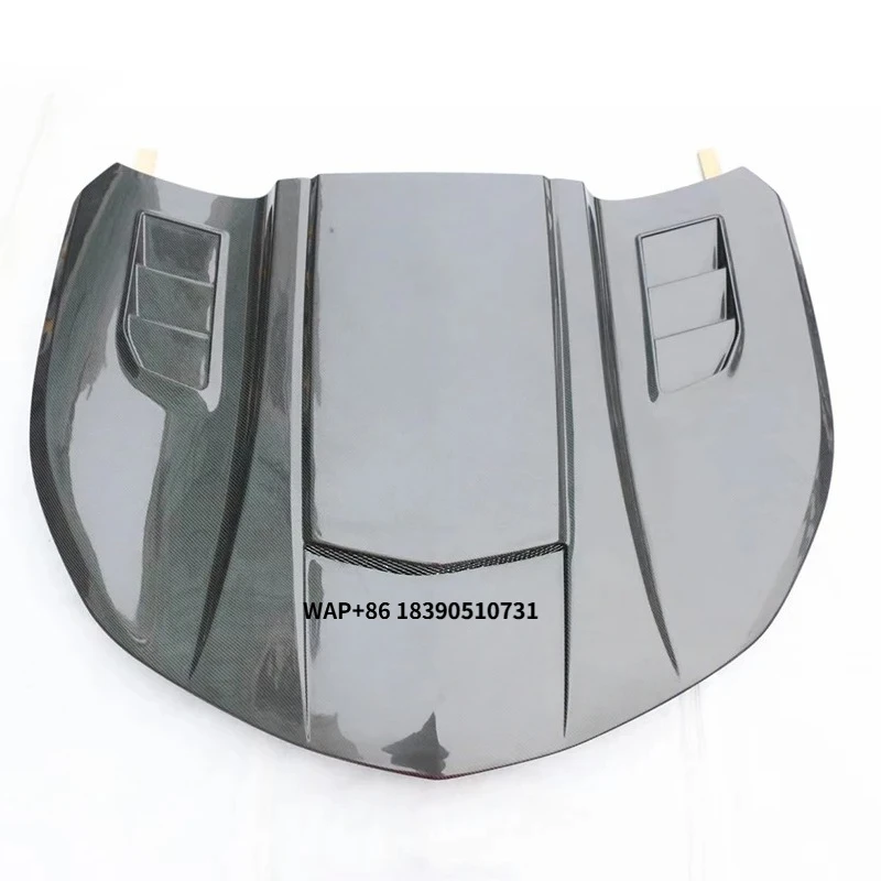 

Oem Style Ss clear Vent Carbon Fiber Hood Bonnet for camaro