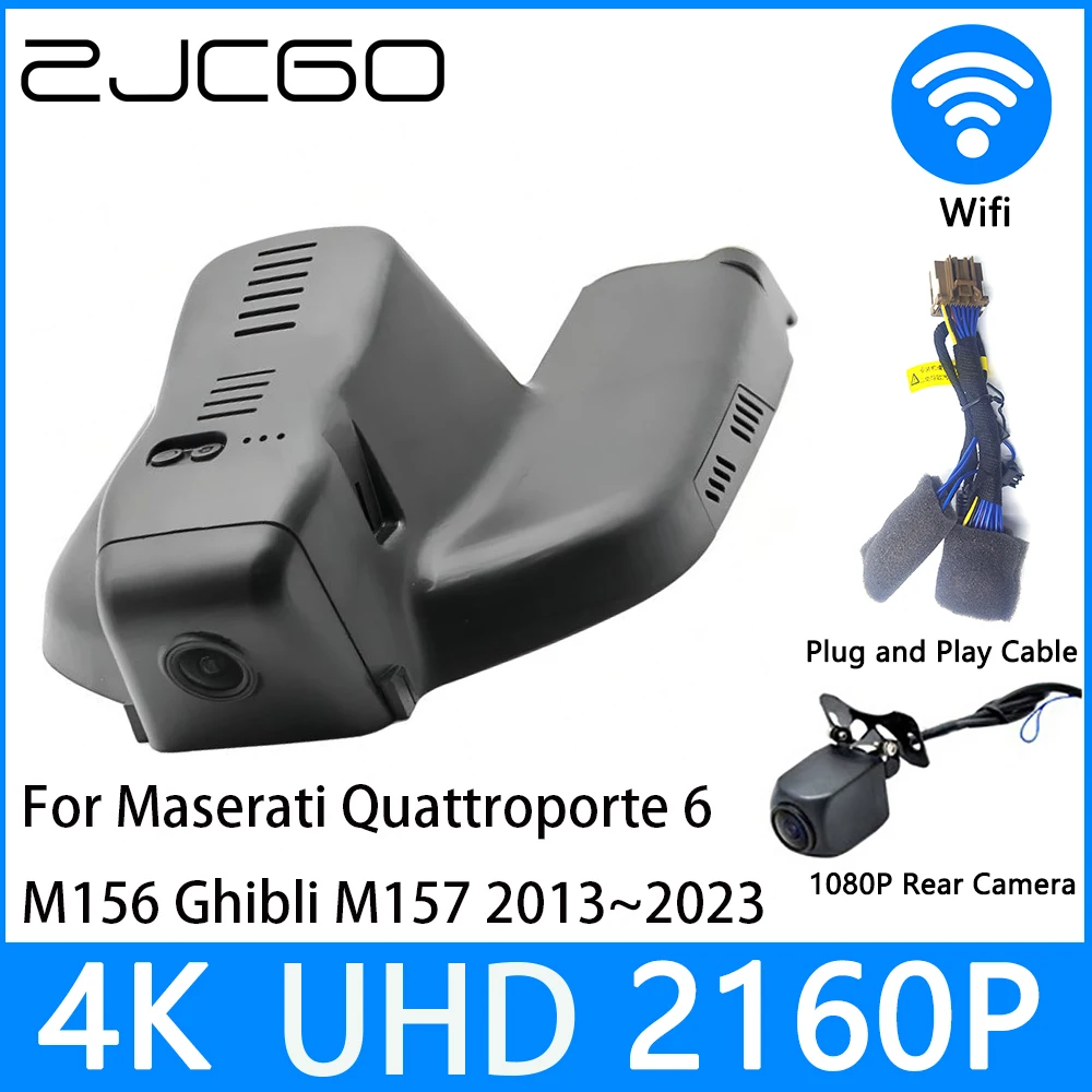 ZJCGO Dash Cam 4K UHD 2160P Car Video Recorder DVR Night Vision Parking for Maserati Quattroporte 6 M156 Ghibli M157 2013~2023