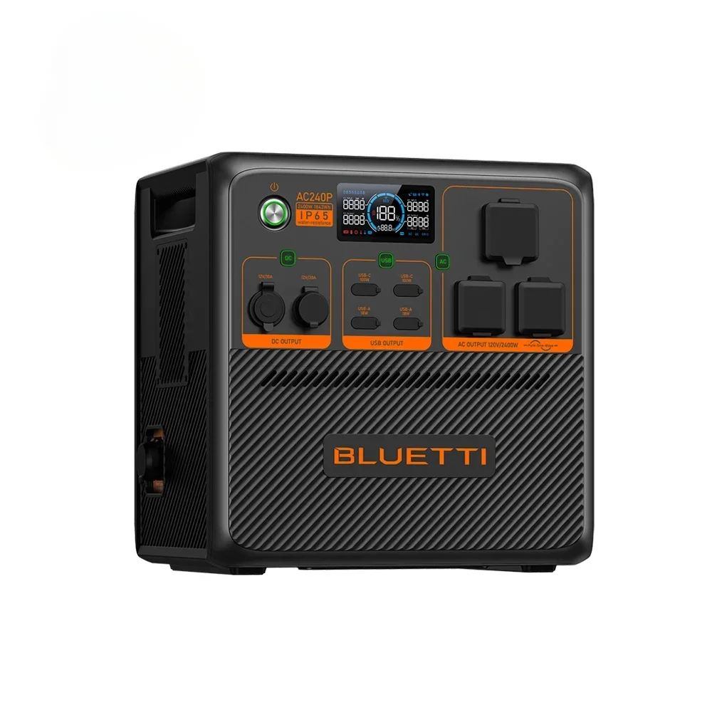 2000W Portable Solar-Powered Energy Storage Power Station Generator MPPT Controller Outdoor Adventures Car Charging