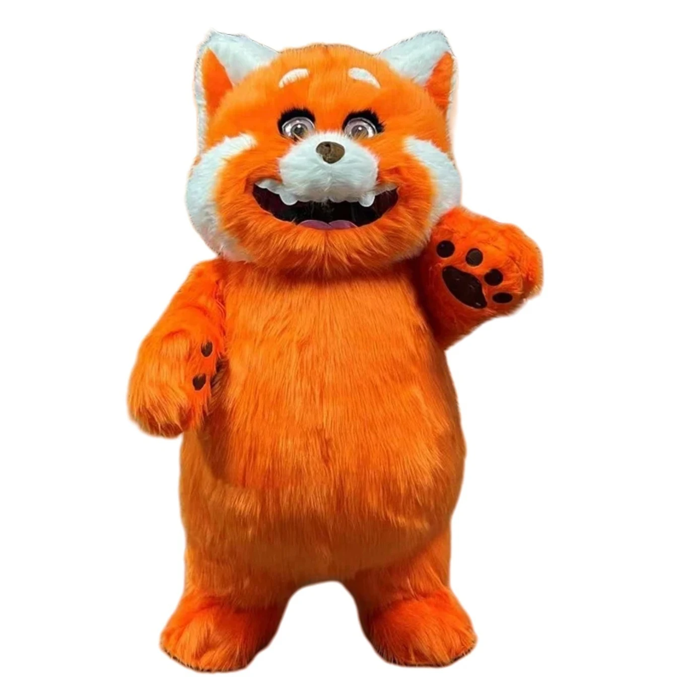 Miniso ديزني 2 متر/2.6 متر نفخ البرتقال الراكون زي التميمة ملابس هالوين كرنفال حفلة يتوهم الدعاوى لا بطارية