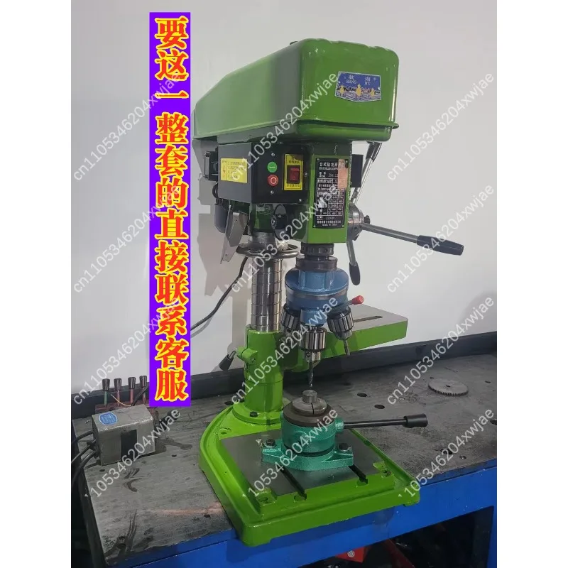 3 Spindle Bench Drill Press Multi Head Rotary Drilling Tapping Chamfer Machine Precision Hobby Workshop Processing Tool