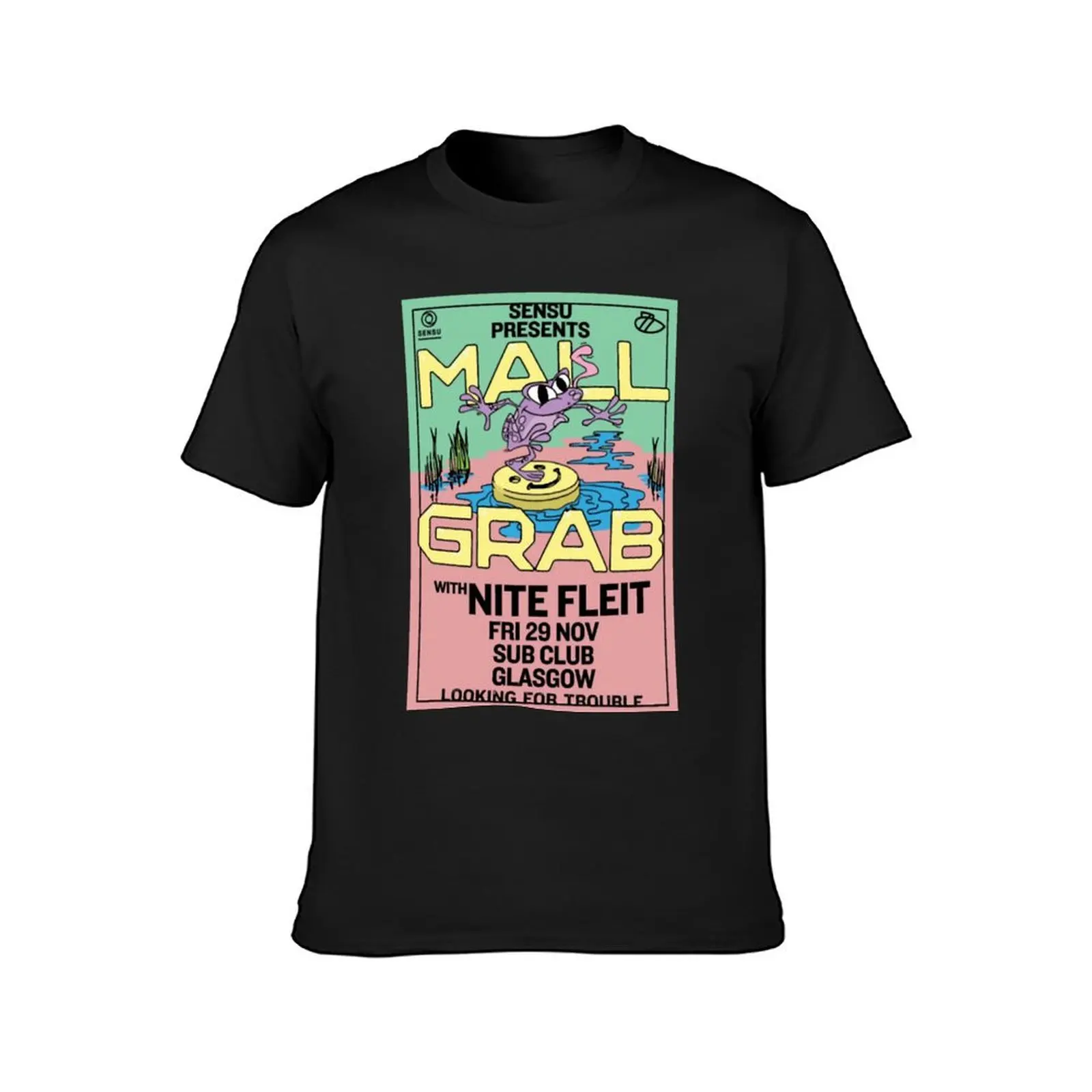 Mall Grab event poster T-Shirt Short sleeve tee sports fans tops blanks men t shirts