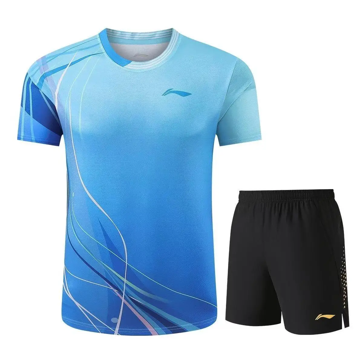 2026 New Badminton Sportswear Table Tennis Short-sleeved Limited Edition Competition Suit Breathable Sweat-absorbent Top T-shirt