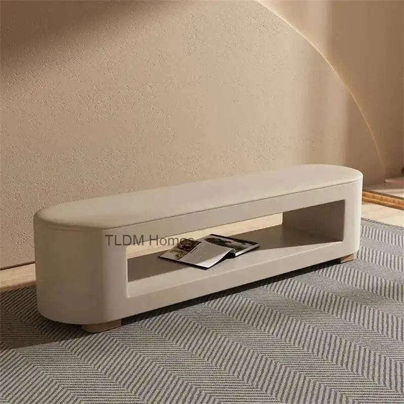 

Nordic Shoe Changing Stools Home Furniture Light Luxury Hallway Porch Leisure Ottomans Minimalist Living Room Sofa Stool Bench Z