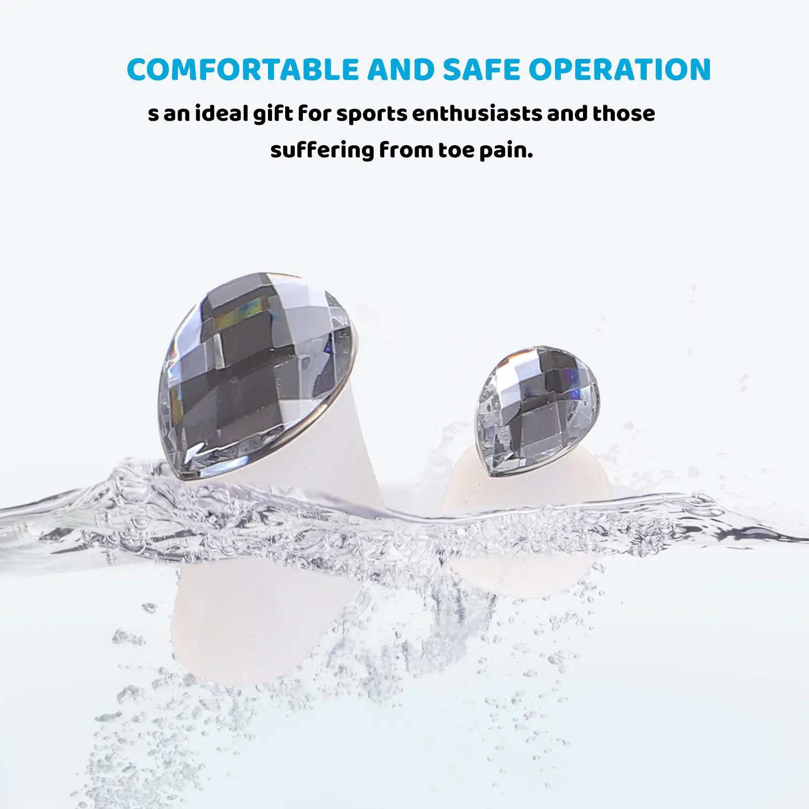 

1Set Pedicure Toe Separators Silicone Durable Toe Dividers Nail Art Tool for Valgus Overlapping Hammer Toes Pedicure Tool