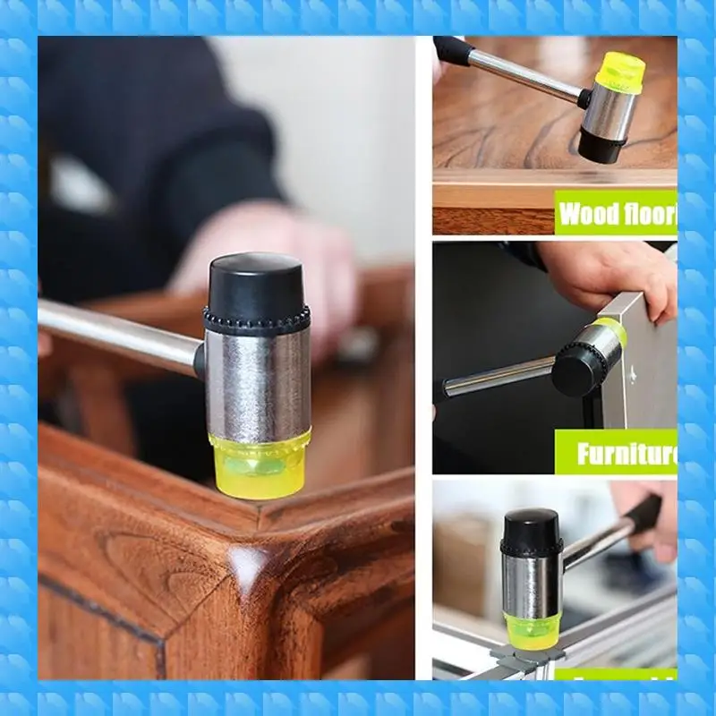 

ETRT 2-х шт. резиновый молоток, многофункциональный молоток, подходит для поделок, деревообработки, полов, кемпинга и других промышленностей