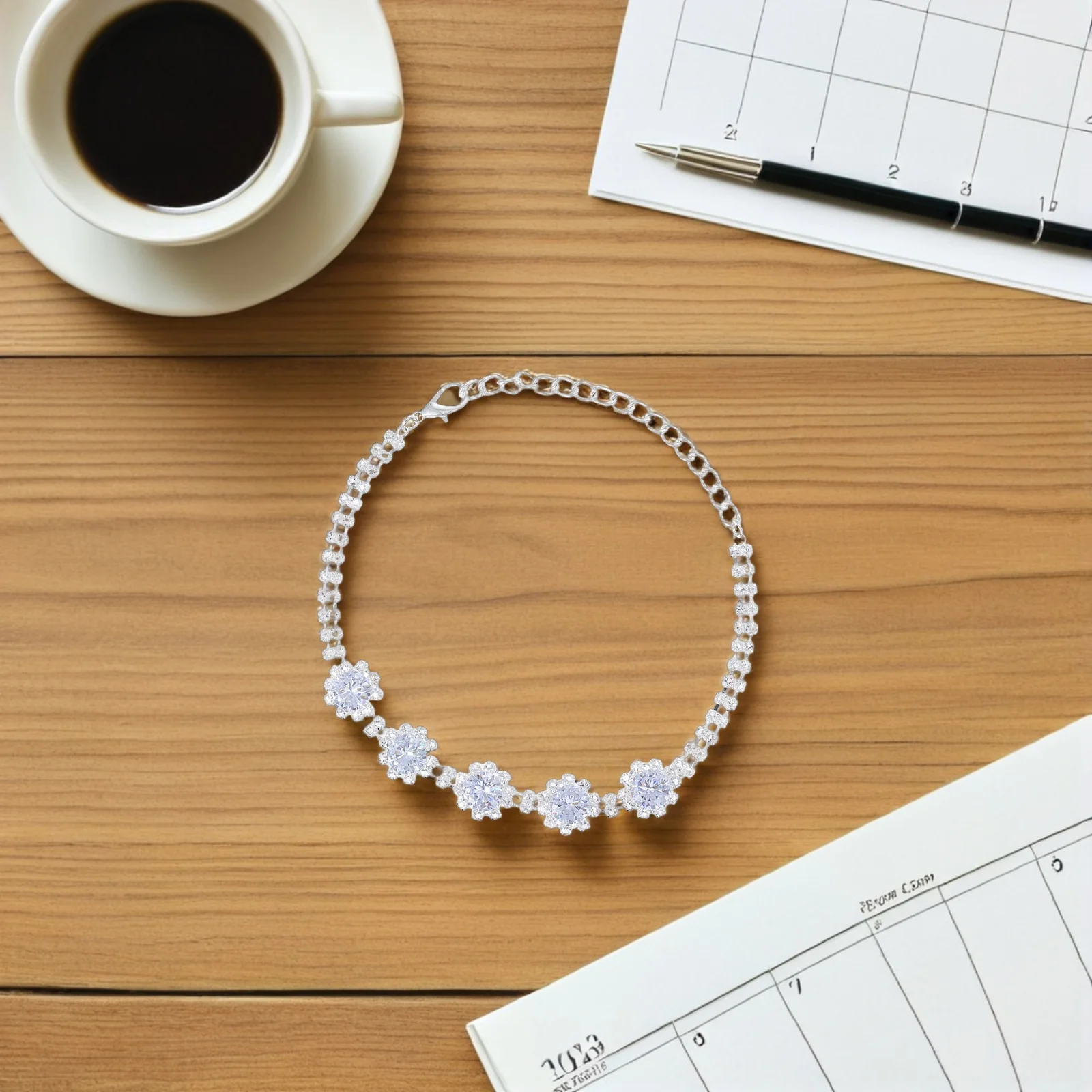 

Pet Rhinestone Pendant Necklace Collar - Adjustable Sparkling Jewelry for Cats Dogs Kitten Puppy Comfortable Secure Fit Small