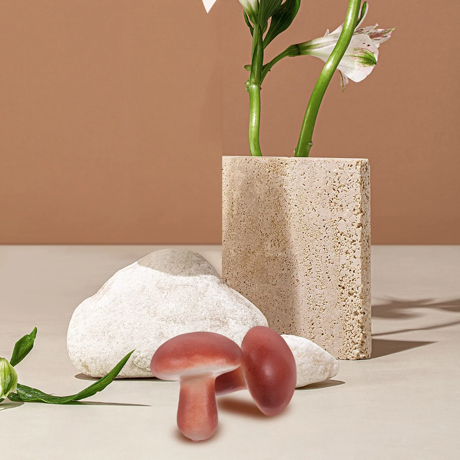 

50pcs Mini Foam Mushrooms Tiny Lifelike Artificial Vegetable Fake Food Decoration Kitchen Party Micro Landscape Ornament