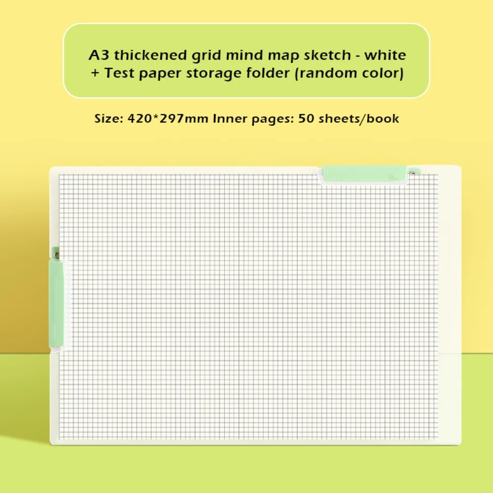 

50 листов, простота, блокнот формата А3, карта разума, планирование, отрываемая черночная бумага, блокноты для студентов, блокноты для студентов