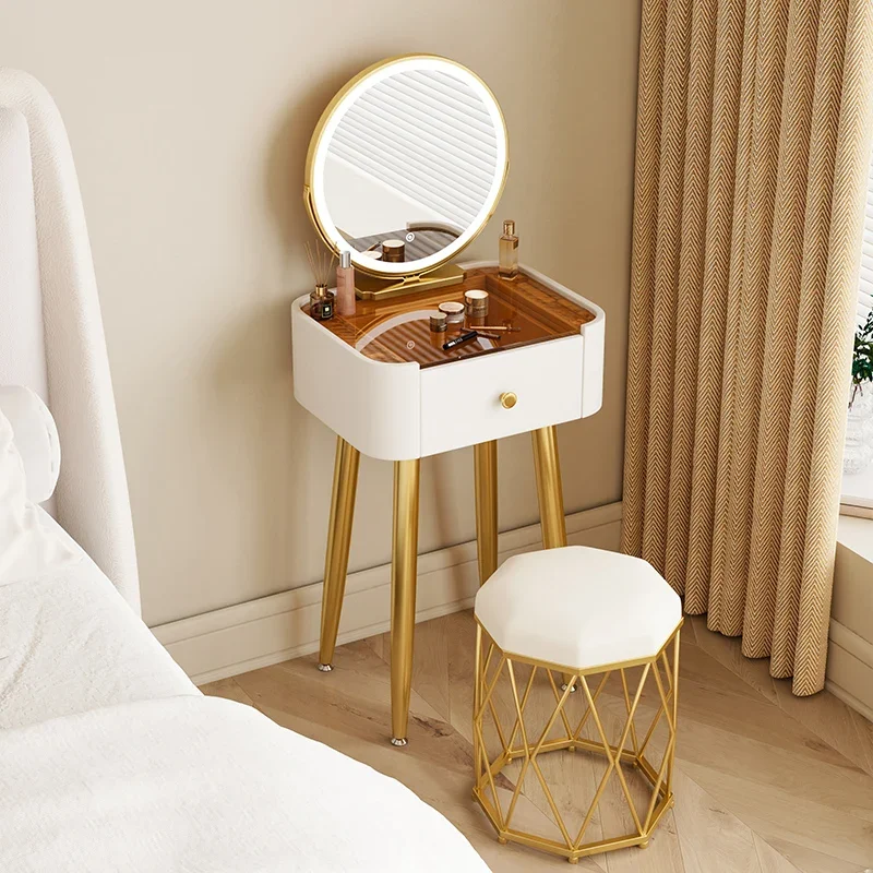 

Storage Drawers Dressing Table Modern Minimal Desk Mirror Dressing Table Mobile Living Room Tocador Maquillaje Furniture