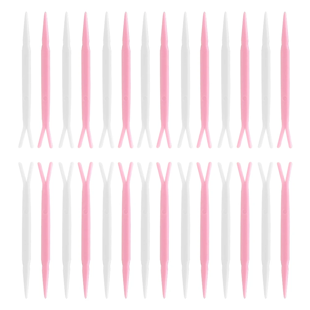 100 قطعة ماكياج Y شوكة الجفن ملصق شوكة لوازم الجلد ودية أداة شريط الجفن للاستخدام المنزلي والمهني #2