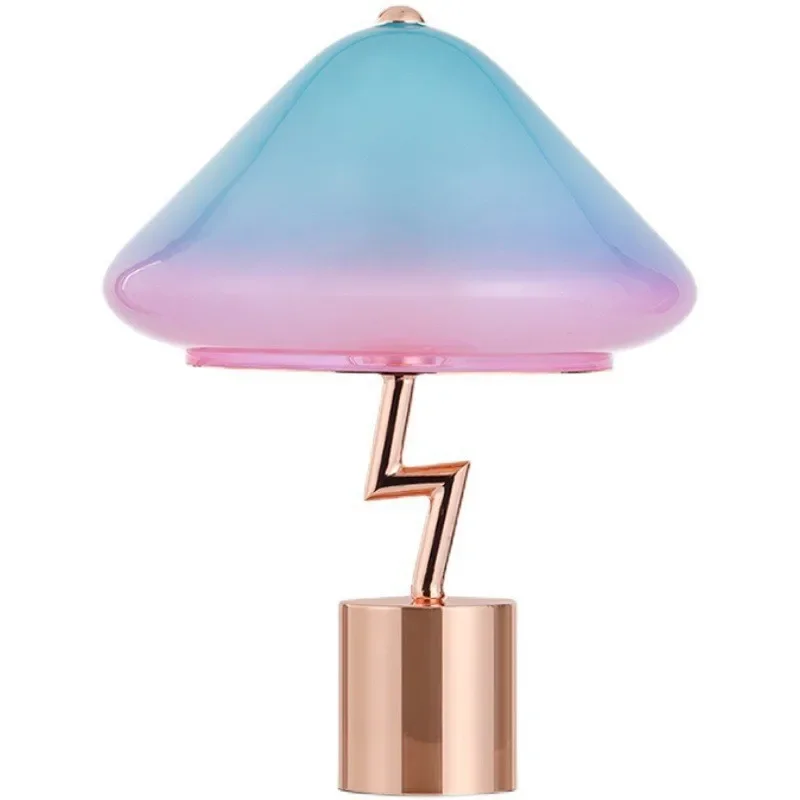 Nordic lightning mushroom ins girl desk lamp, bedroom bedside lamp