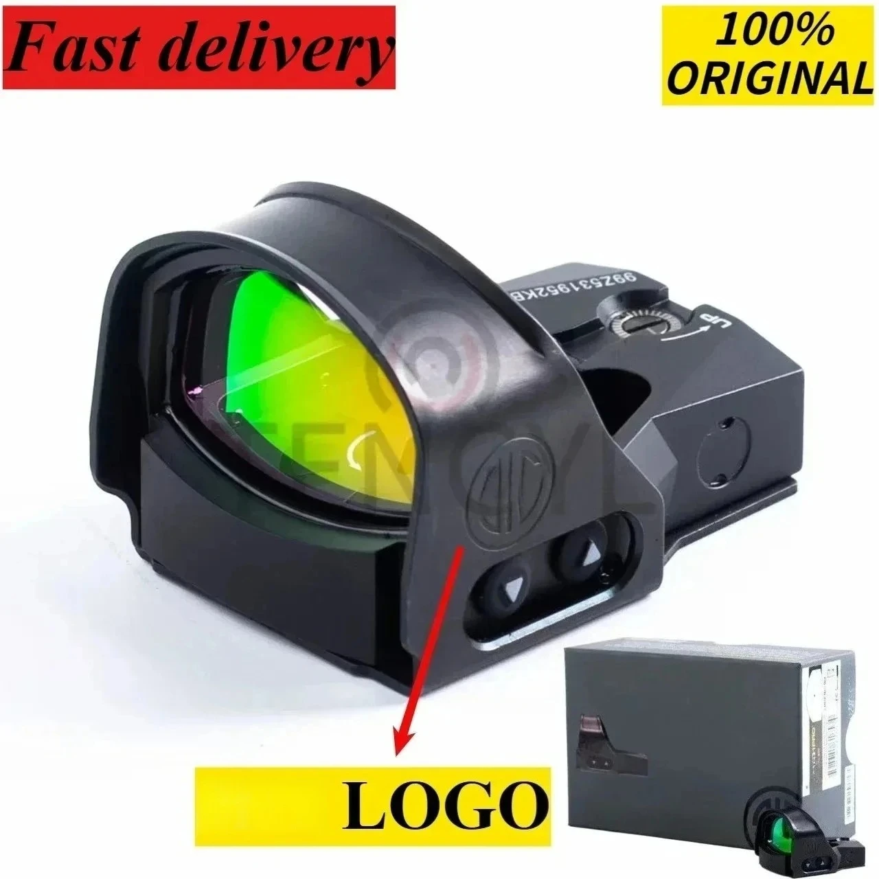 

Red Dot Sight 1 PRO 1x30mm 3 MOA Airsoft Riflescope Hunting Scope Protective Shroud Reflex Sights Fit 20mm Rail