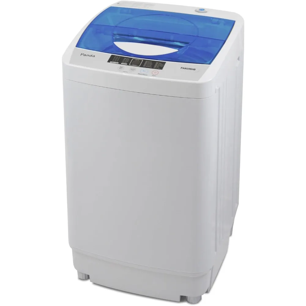 Draagbare Wasmachine 10 Lbs Laadvolume, Volautomatische 1.34 Cu. Ft Waswasmachine Met Ingebouwde Afvoerpomp,