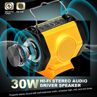 Portable Bluetooth Speaker For Dewalt 18V Lithium Battery Player Loudspeaker Amplifier With USB Type-C port charge for Camping