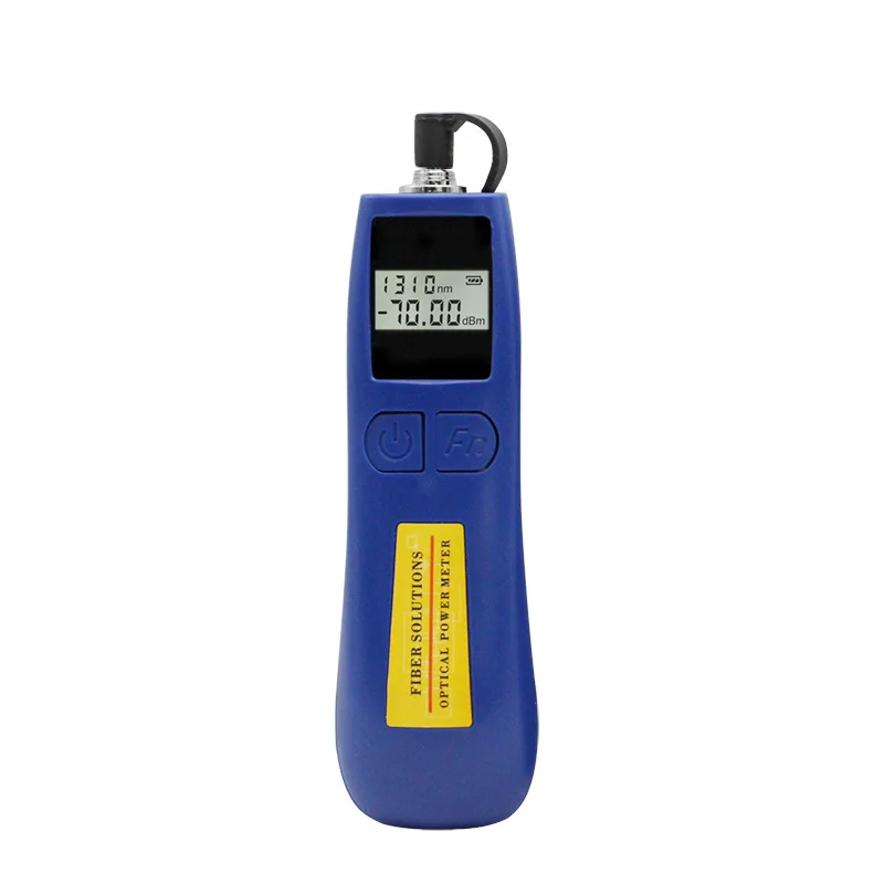 

Mini Optical Power Meter Tester Optical Fiber Tester for Testing 6 Calibrated Wavelengths -70~+10 dBm /-50~+26dBm