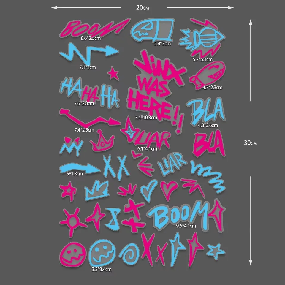 Cool INS Cyberpunk BOOM Street Vinyl Sticker Multi Use Decal for Motorcycle Helmet Skateboard Luggage Decor